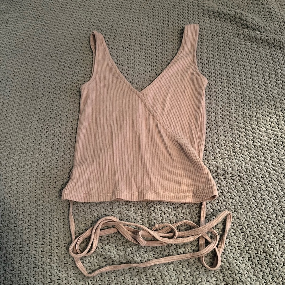 american eagle, pink tank top, size xxs